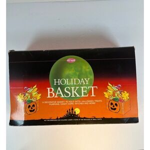 Fun World Halloween Holiday Basket Mini Wooden Crate Set 12pc Vintage Decor Gift